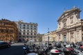 Street view of Piazza di San Bernardo and Chiesa di Santa Susanna alle Terme di Diocleziano, Roma, Italy