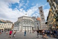 Street view on Piazza di San Giovanni, with Battistero di San Giovanni, Campanile di Giotto, Cattedrale di Santa Maria del Fiore