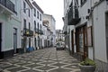 Street view in Ponta Delgada, Azores islands