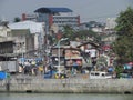 Street view in poor neighborhood in Manila Royalty Free Stock Photo