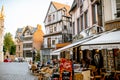 Street view in Rouen city, France