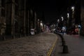 Street view of Royal Miles at night, Edinburgh, Scotland