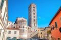Basilica di San Frediano in Lucca. Tuscany, Italy Royalty Free Stock Photo