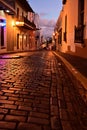 Street view in San Juan, Puerto Rico Royalty Free Stock Photo