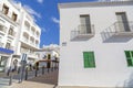 Street view in Sant Antoni, Ibiza island, Spain.