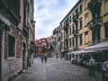 Street view in a small Italian city