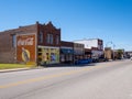 Street view in a small village in Oklahoma at Route 66 - STROUD - OKLAHOMA - OCTOBER 16, 2017