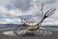 Street view of Solfar, Sun Voyager, Reykjavik, Iceland Royalty Free Stock Photo