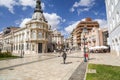 Street view, square, Plaza Heroes de Cavite, historic center and touristic point city,Cartagena