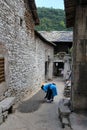 Street view in Tianlong Tunbao town China Royalty Free Stock Photo