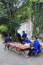 Street view in Tianlong Tunbao town China Royalty Free Stock Photo