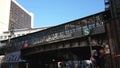 Street view at train station Friedrichstrasse in Berlin - CITY OF BERLIN, GERMANY - MAY 21, 2018 Royalty Free Stock Photo