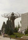 Street view of Tree of Life at Expo 2015 Royalty Free Stock Photo