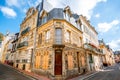 Street view of Trouville in France Royalty Free Stock Photo