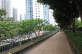 Street view in tseung kwan o Royalty Free Stock Photo