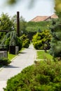 Street view inside Alba Carolia Fortress in Alba Iulia