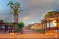 Street in the village Concepcion, Bolivia Royalty Free Stock Photo