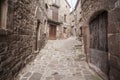 Street village, L Estany Catalonia Spain.