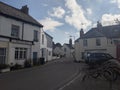 A street in the village of Lympstone, Devon Royalty Free Stock Photo