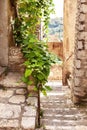 Street in the village of Saint-Paul-de-Vence in the south of France Royalty Free Stock Photo