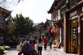 A street in the village of Shu-He in Lijiang, Yunnan, China Royalty Free Stock Photo