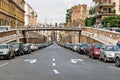 Street at vthe old city of Rome in Italy Royalty Free Stock Photo