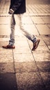 Street walker in Berlin Germany Royalty Free Stock Photo