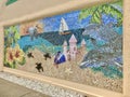 Street wall mosaic in Florida Royalty Free Stock Photo