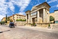 The street on which the Puerta del Puente Gate in Cordoba, Andalusia, Spain Royalty Free Stock Photo