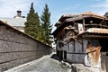 Street at winter in Bansko town Royalty Free Stock Photo