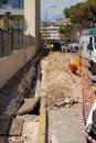 Street work in Torremolinos Spain Royalty Free Stock Photo