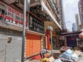 Vacant Street shop covid yau ma tei mong kok neigborhood kowloon hong kong traffic Royalty Free Stock Photo