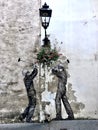 Streetart on a wall in Zagreb Croatia