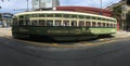 San Francisco`s beautiful, colorful PCC streetcar, zoo and Balboa Park advertisement.