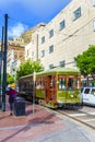 Streetcar on the St. Charles Street Line in New Orleans Royalty Free Stock Photo