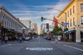 The streetcorner of Fifth Ave. and Market St. in the Gaslamp Quarter is a hub for tourists looking for eateries, bars and shops