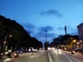 Streetlamp nightlife world zebracross