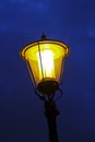 Streetlantern against a night sky Royalty Free Stock Photo
