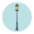 Streetlight cartoon isolated