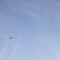 Streetlight in the clouds Royalty Free Stock Photo