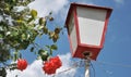 Streetlight with roses Royalty Free Stock Photo