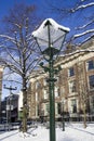 Streetlight in the Snow