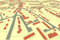 Streetmap perspective Royalty Free Stock Photo