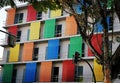 Street Multicolored building