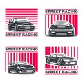 Streetracing emblem set