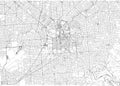 Streets of Adelaide, city map, Australia. Street map