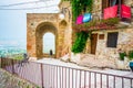 Streets and alleys in old town of Montepagano, near Roseto degli Abruzzi Italy