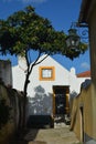Streets of Almada. Portugal. Old town yard.