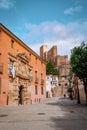 Streets of Almansa. Albacete. Spain Royalty Free Stock Photo