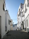 Streets of AlmuÃÂ±ecar. Spain. Royalty Free Stock Photo